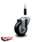 Service Caster 3.5'' Black Poly Wheel Swivel 7/8'' Expanding Stem Caster SCC-EX20S3514-PPUB-BLK-78 - alternate 2